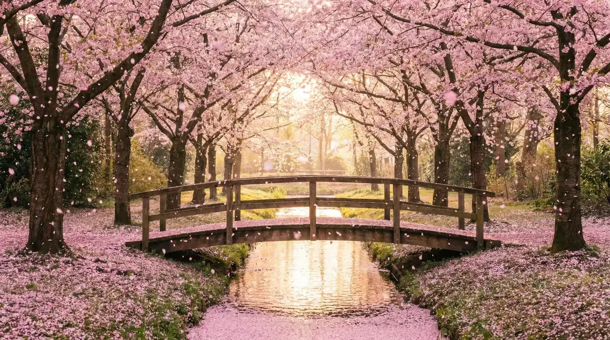 樱花桥畔 - 2019四虎最新地址免费观看 唯美风景